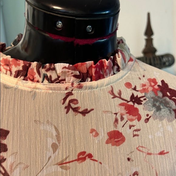 Sundance Floral Ruffle Blouse - Cream and Red - Picture 4 of 11